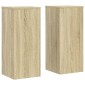 vidaXL Βάσεις Φυτών 2 Τεμ. Sonoma Δρυς 30x30x70 εκ. Επεξεργασμένο Ξύλο
