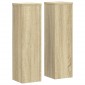 vidaXL Βάσεις Φυτών 2 Τεμ. Sonoma Δρυς 17x17x60 εκ. Επεξεργασμένο Ξύλο
