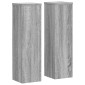 vidaXL Βάσεις Φυτών 2 Τεμ. Γκρι Sonoma 17x17x60 εκ. Επεξεργασμένο Ξύλο
