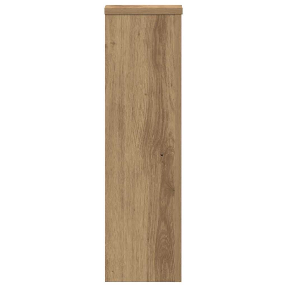 vidaXL Βάσεις Φυτών 2 τεμ. Αρτισιανή Δρυς 17x17x60 εκ. Επεξ. Ξύλο