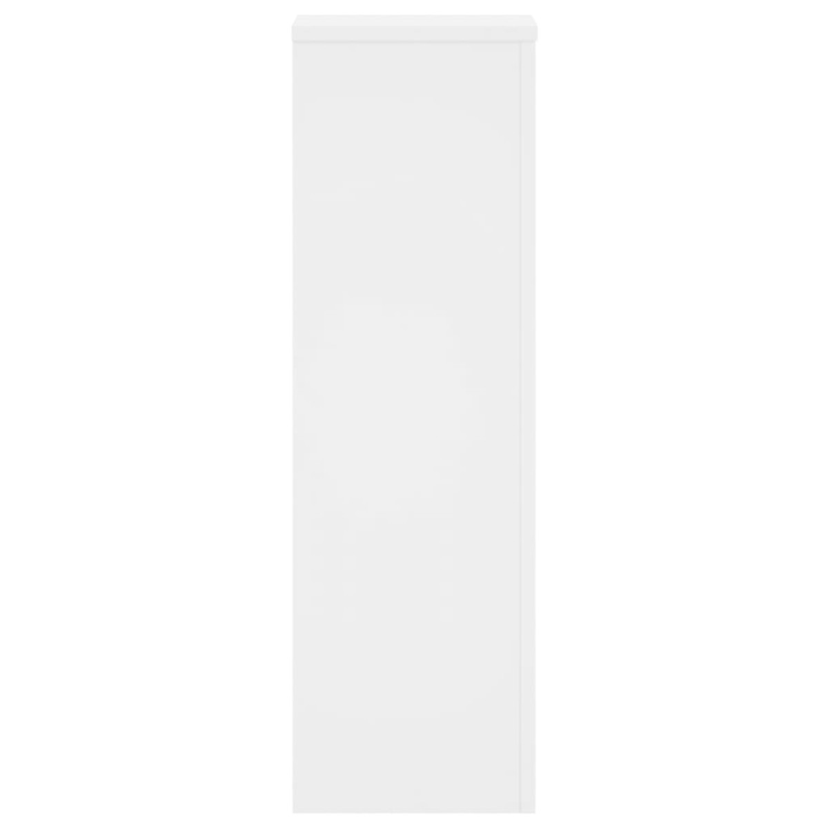 vidaXL Βάσεις Φυτών 2 τεμ. Λευκές 25x25x80 εκ. από Επεξεργασμένο Ξύλο