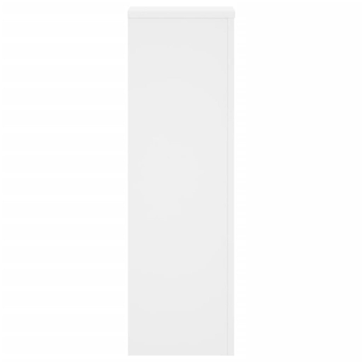vidaXL Βάσεις Φυτών 2 τεμ. Λευκές 25x25x80 εκ. από Επεξεργασμένο Ξύλο