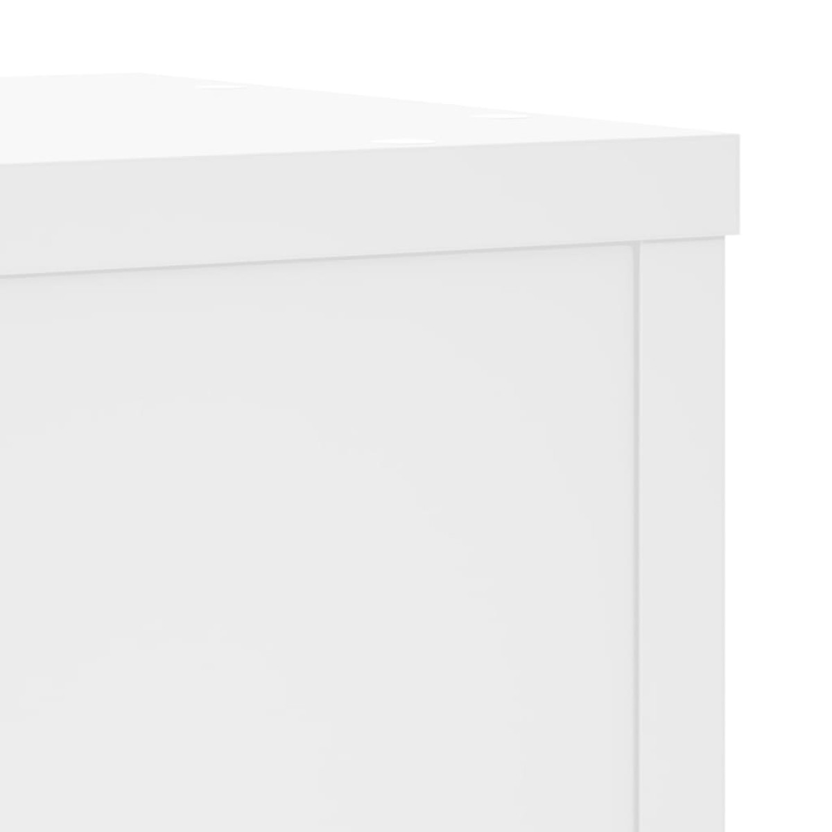 vidaXL Βάσεις Φυτών 2 τεμ. Λευκές 25x25x80 εκ. από Επεξεργασμένο Ξύλο