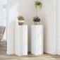 vidaXL Βάσεις Φυτών 2 τεμ. Λευκές 25x25x80 εκ. από Επεξεργασμένο Ξύλο
