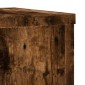 vidaXL Βάσεις Φυτών 2Τεμ. Καπνιστή Δρυς 25x25x80εκ. Επεξεργασμένο Ξύλο