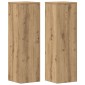 vidaXL Βάσεις Φυτών 2 τεμ. Αρτισιανή Δρυς 25x25x80 εκ. Επεξ. Ξύλο