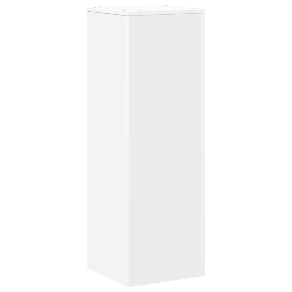 vidaXL Βάση Γλάστρας Λευκό 33x33x100 εκ. από Επεξεργασμένο Ξύλο
