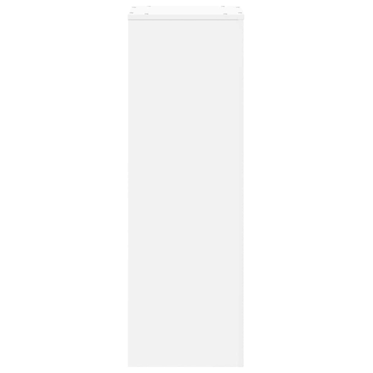 vidaXL Βάση Γλάστρας Λευκό 33x33x100 εκ. από Επεξεργασμένο Ξύλο