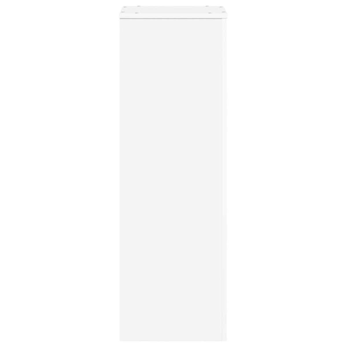 vidaXL Βάση Γλάστρας Λευκό 33x33x100 εκ. από Επεξεργασμένο Ξύλο