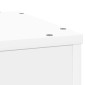 vidaXL Βάση Γλάστρας Λευκό 33x33x100 εκ. από Επεξεργασμένο Ξύλο