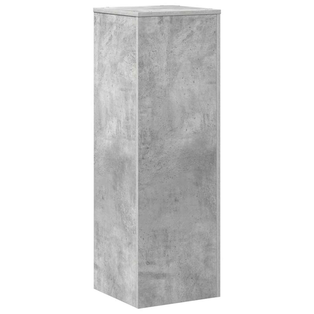 vidaXL Βάσεις Φυτών Γκρι Σκυρ. 33x33x100 εκ. Επεξεργασμένο Ξύλο