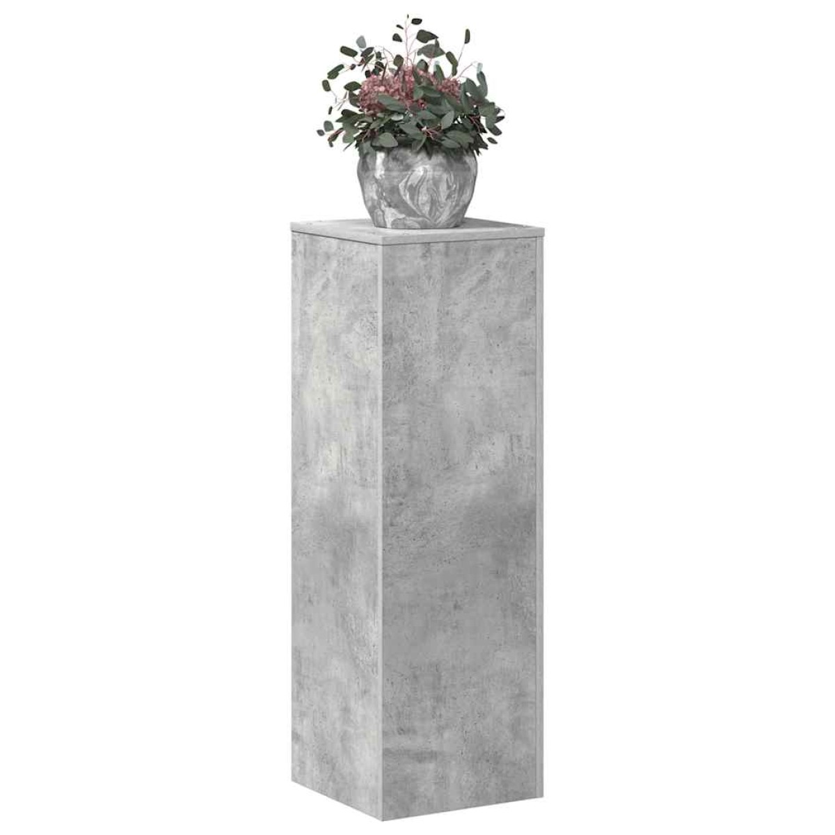 vidaXL Βάσεις Φυτών Γκρι Σκυρ. 33x33x100 εκ. Επεξεργασμένο Ξύλο