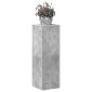 vidaXL Βάσεις Φυτών Γκρι Σκυρ. 33x33x100 εκ. Επεξεργασμένο Ξύλο
