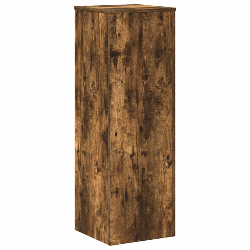 vidaXL Βάσεις Φυτών Καπνιστή Δρυς 33x33x100εκ Επεξεργασμένο Ξύλο