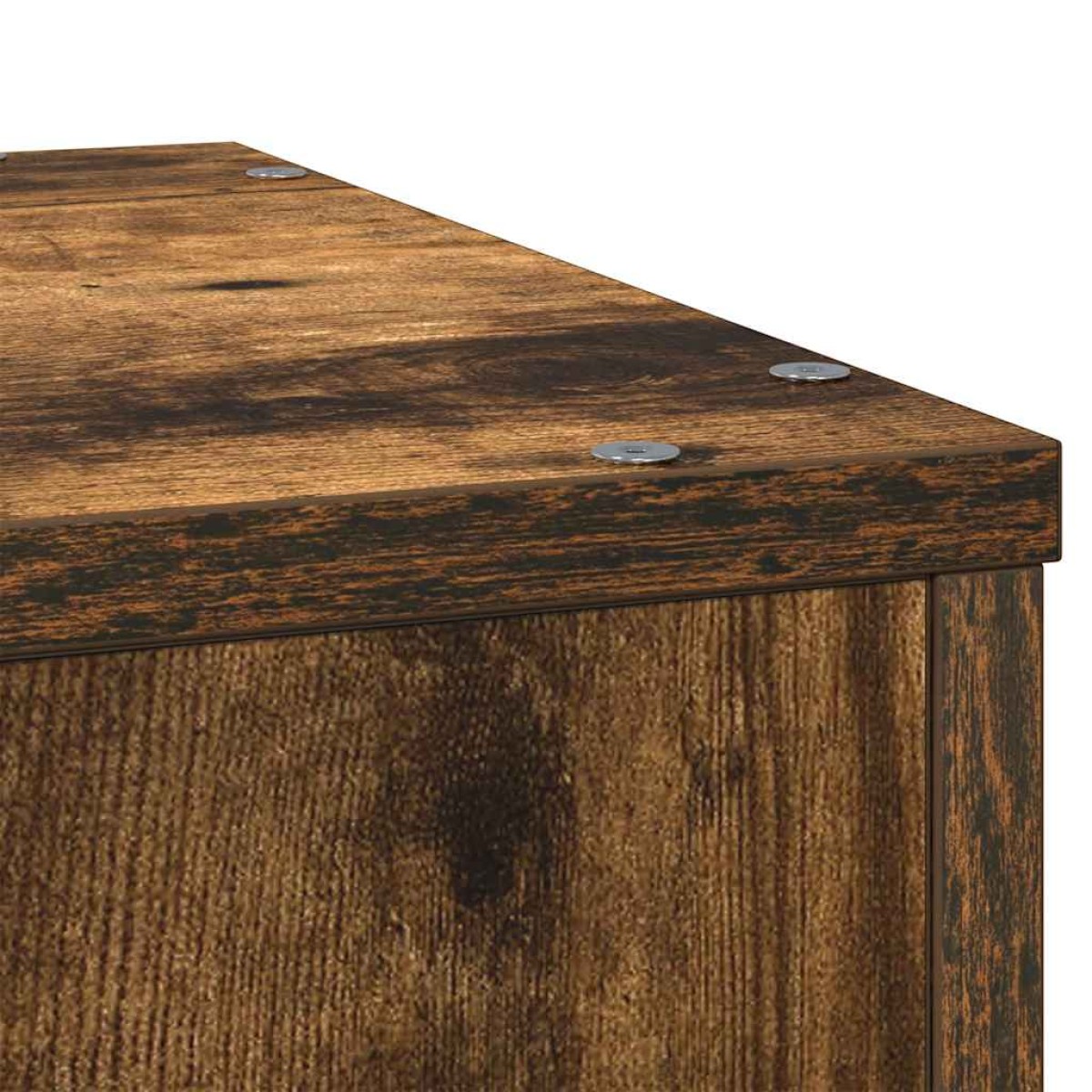 vidaXL Βάσεις Φυτών Καπνιστή Δρυς 33x33x100εκ Επεξεργασμένο Ξύλο