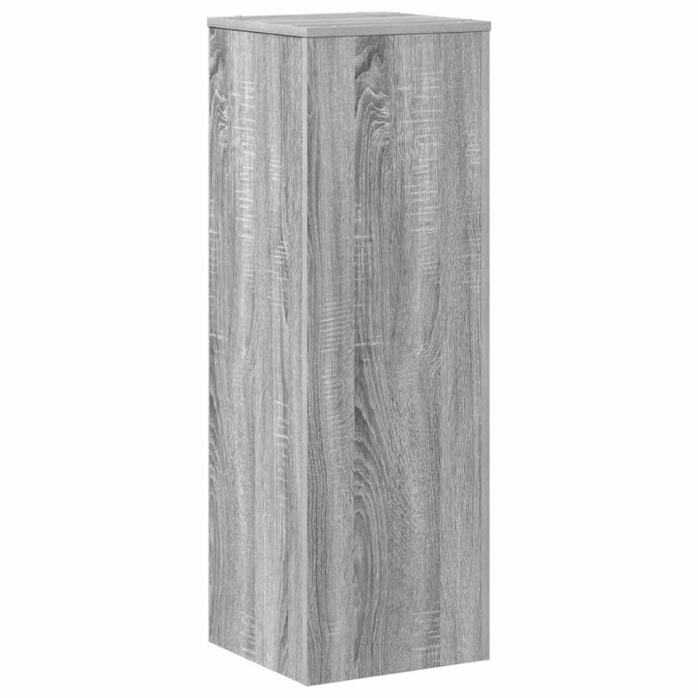 vidaXL Βάσεις Φυτών Γκρι Sonoma 33x33x100εκ. Επεξεργασμένο Ξύλο