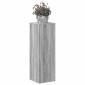 vidaXL Βάσεις Φυτών Γκρι Sonoma 33x33x100εκ. Επεξεργασμένο Ξύλο
