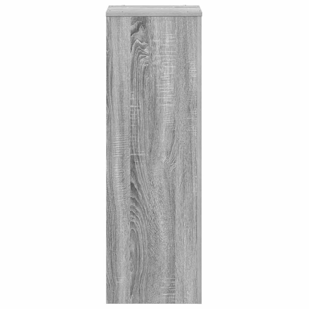 vidaXL Βάσεις Φυτών Γκρι Sonoma 33x33x100εκ. Επεξεργασμένο Ξύλο