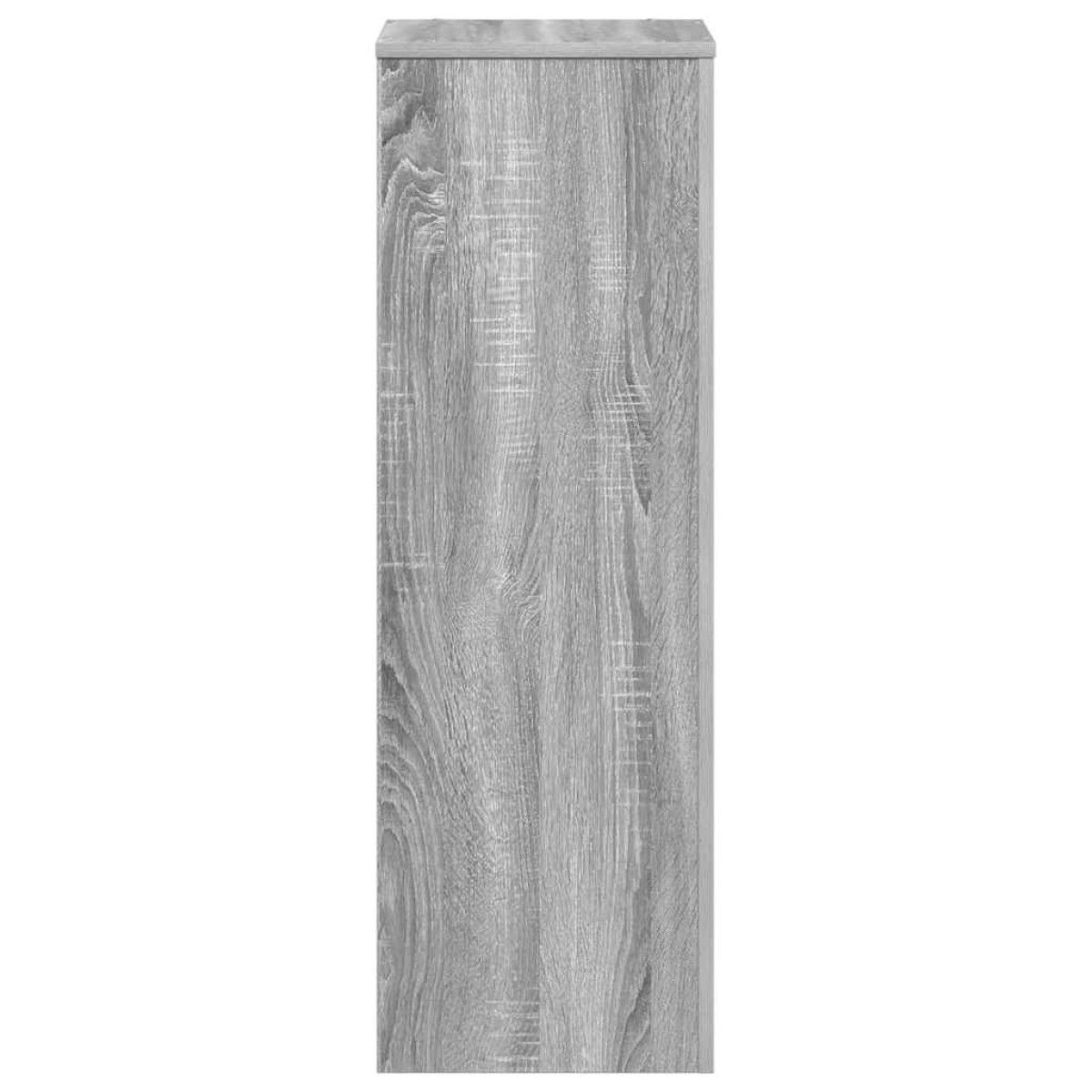 vidaXL Βάσεις Φυτών Γκρι Sonoma 33x33x100εκ. Επεξεργασμένο Ξύλο
