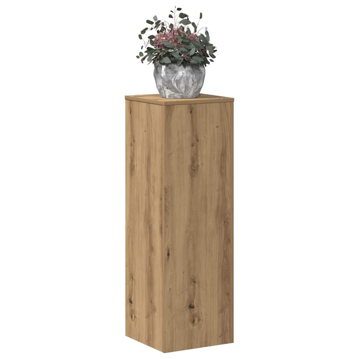 vidaXL Βάσεις Φυτών Αρτισιανή Δρυς 33x33x100 εκ. Επεξ. Ξύλο