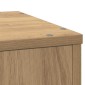 vidaXL Βάσεις Φυτών Αρτισιανή Δρυς 33x33x100 εκ. Επεξ. Ξύλο