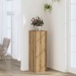 vidaXL Βάσεις Φυτών Αρτισιανή Δρυς 33x33x100 εκ. Επεξ. Ξύλο