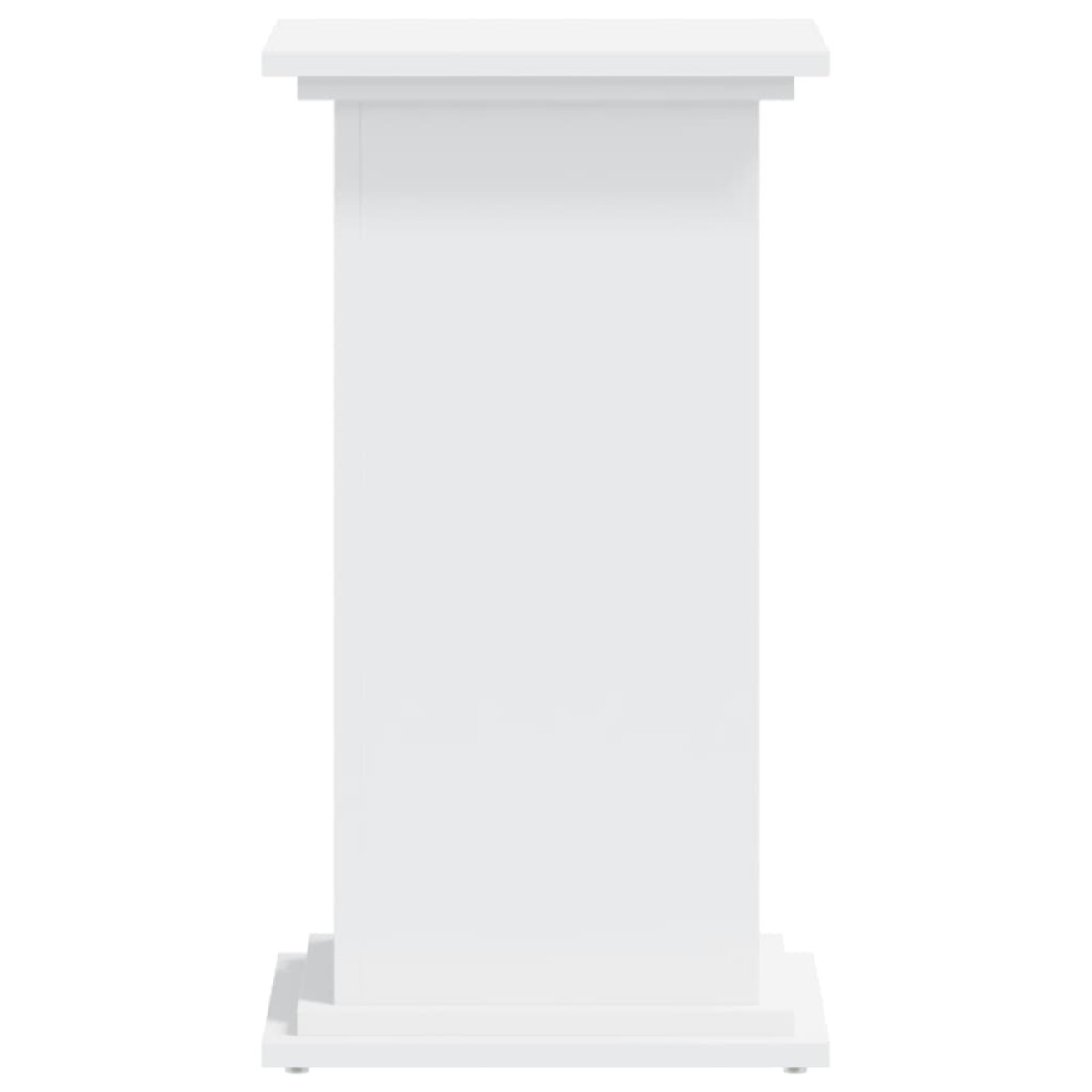 vidaXL Βάση Γλάστρας Λευκές 33x33x60 εκ. από Επεξεργασμένο Ξύλο