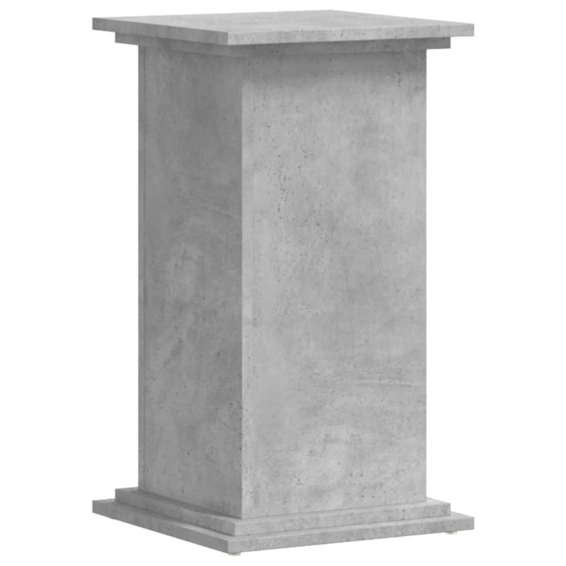vidaXL Βάσεις Φυτών Γκρι Σκυρ. 33x33x60 εκ. Επεξεργασμένο Ξύλο