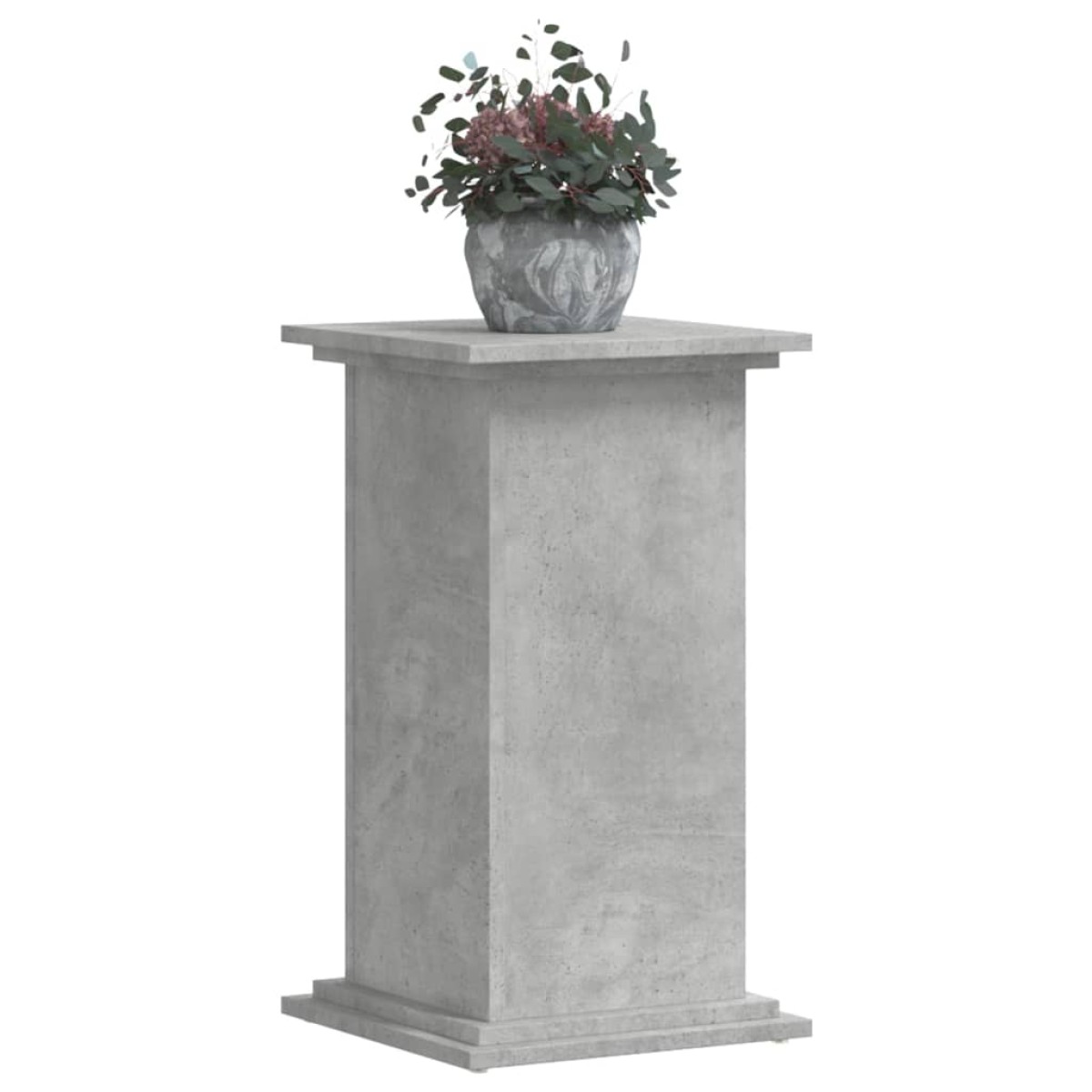 vidaXL Βάσεις Φυτών Γκρι Σκυρ. 33x33x60 εκ. Επεξεργασμένο Ξύλο