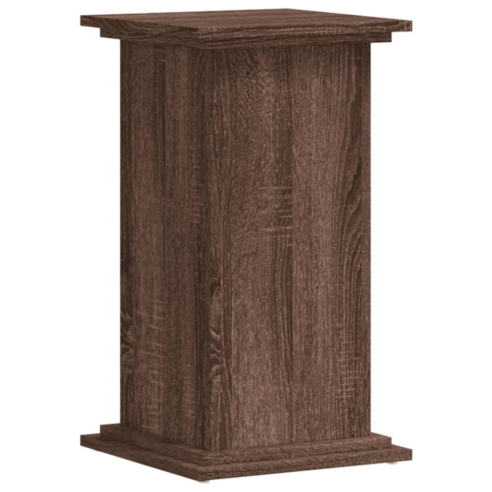 vidaXL Βάσεις Φυτών Καφέ Δρυς 33x33x60 εκ. Επεξεργασμένο Ξύλο