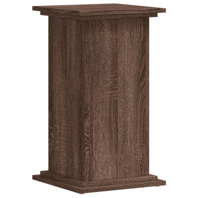 vidaXL Βάσεις Φυτών Καφέ Δρυς 33x33x60 εκ. Επεξεργασμένο Ξύλο