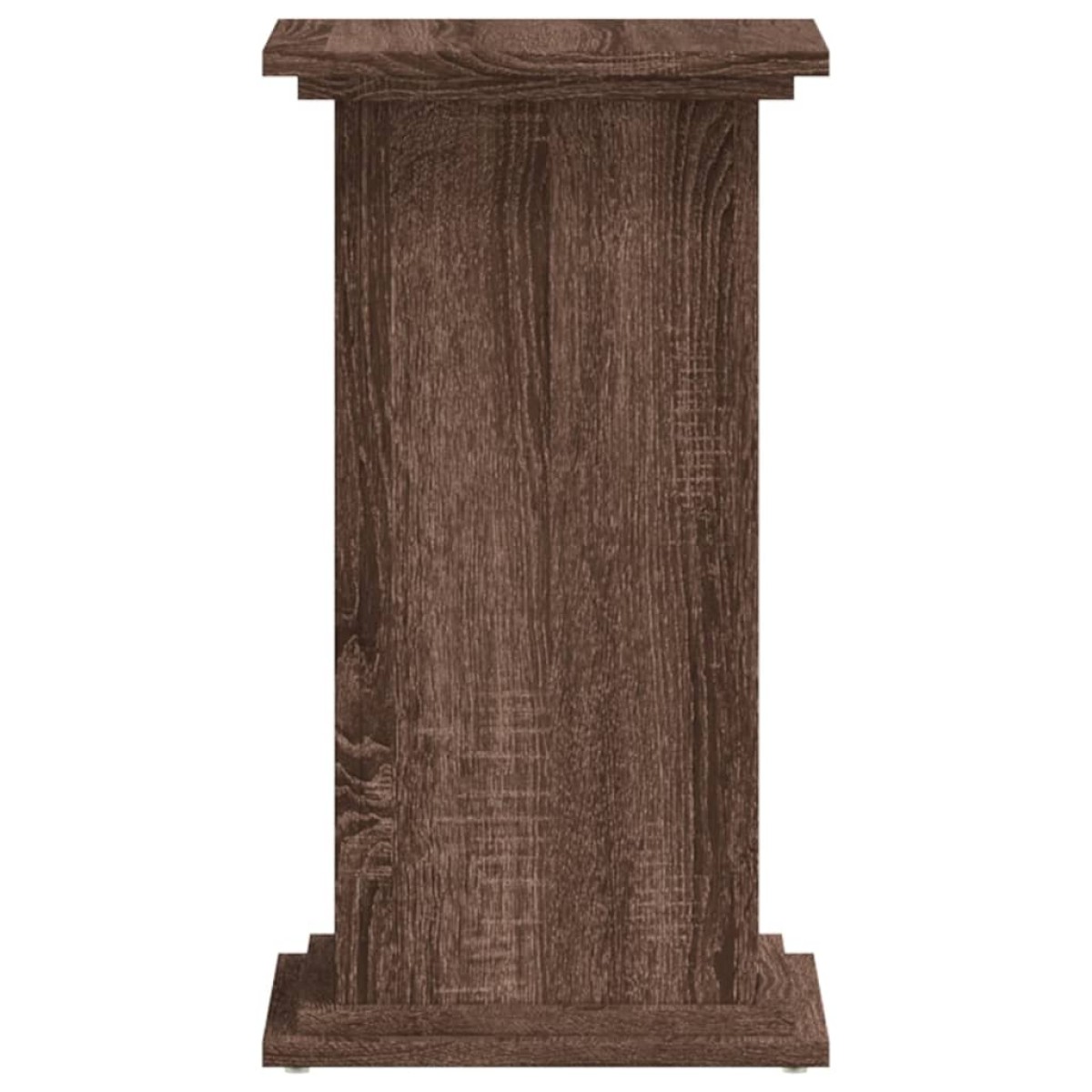 vidaXL Βάσεις Φυτών Καφέ Δρυς 33x33x60 εκ. Επεξεργασμένο Ξύλο