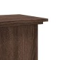 vidaXL Βάσεις Φυτών Καφέ Δρυς 33x33x60 εκ. Επεξεργασμένο Ξύλο