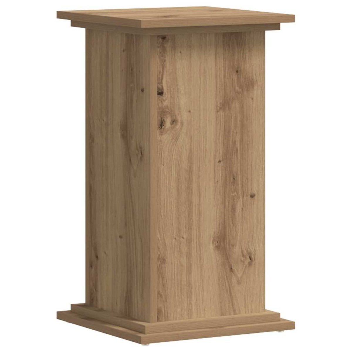 vidaXL Βάσεις Φυτών Αρτισιανή Δρυς 33x33x60 εκ. Επεξ. Ξύλο