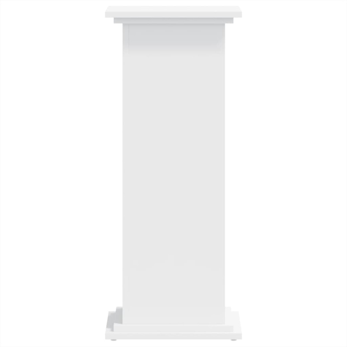 vidaXL Βάση Γλάστρας Λευκές 33x33x80 εκ. από Επεξεργασμένο Ξύλο