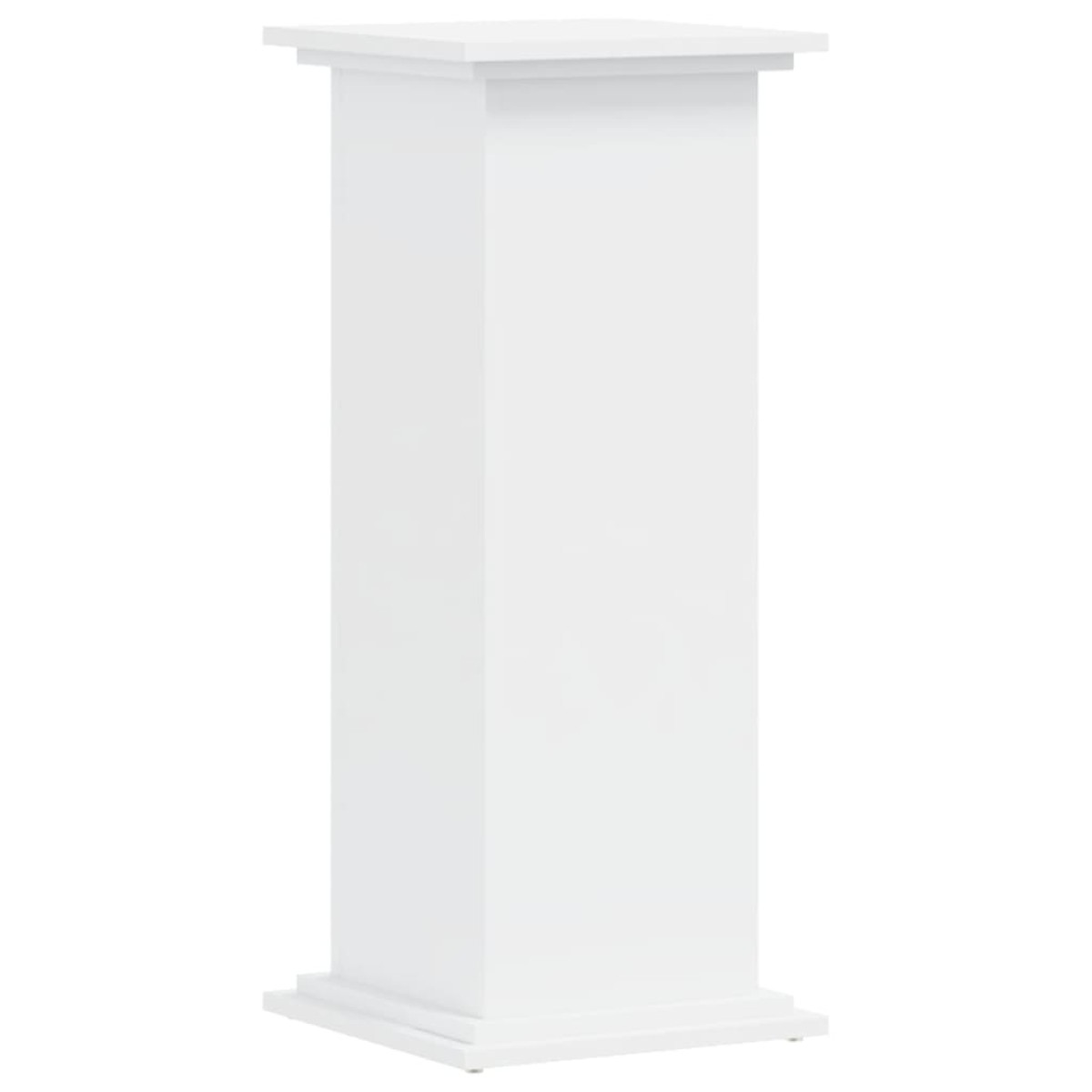 vidaXL Βάση Γλάστρας Λευκές 33x33x80 εκ. από Επεξεργασμένο Ξύλο