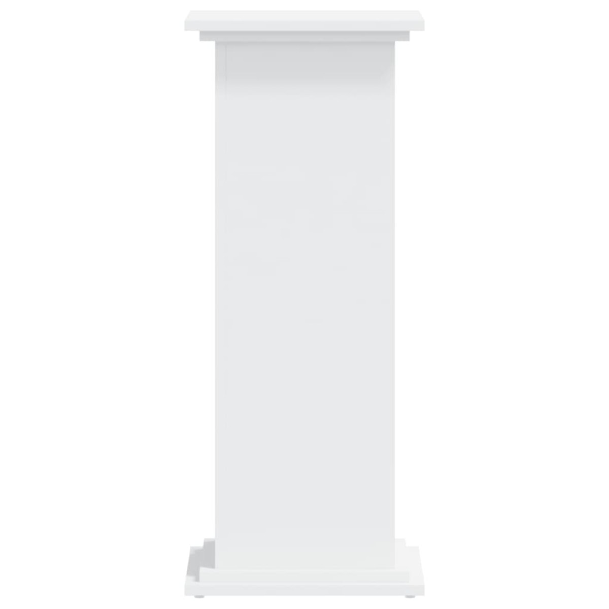 vidaXL Βάση Γλάστρας Λευκές 33x33x80 εκ. από Επεξεργασμένο Ξύλο