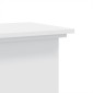 vidaXL Βάση Γλάστρας Λευκές 33x33x80 εκ. από Επεξεργασμένο Ξύλο
