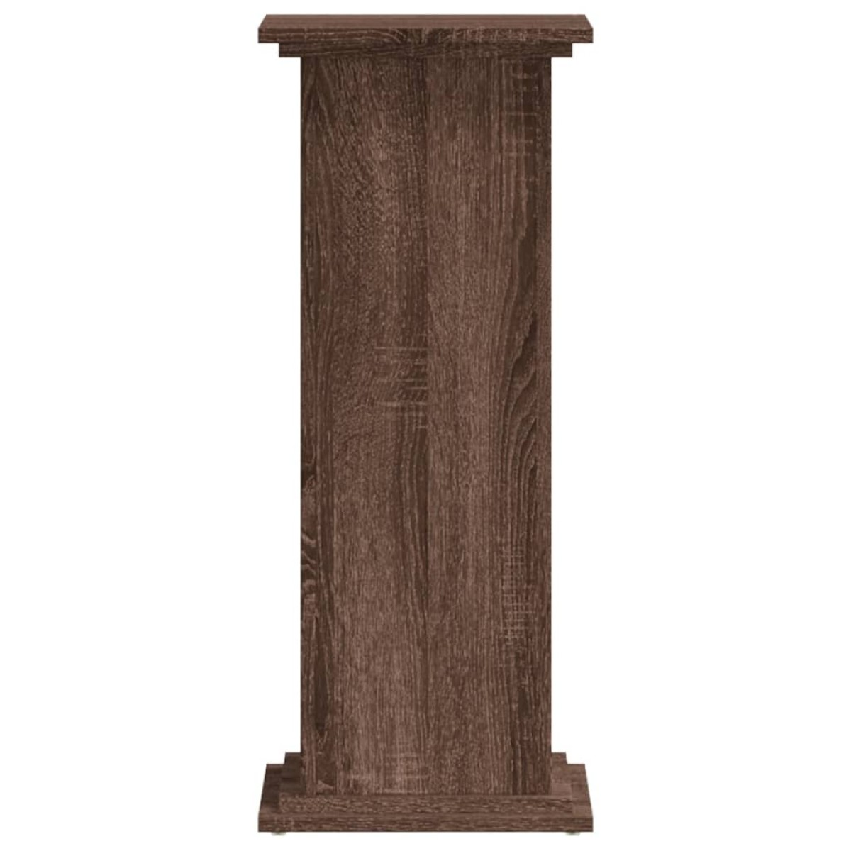 vidaXL Βάσεις Φυτών Καφέ Δρυς 33x33x80 εκ. Επεξεργασμένο Ξύλο