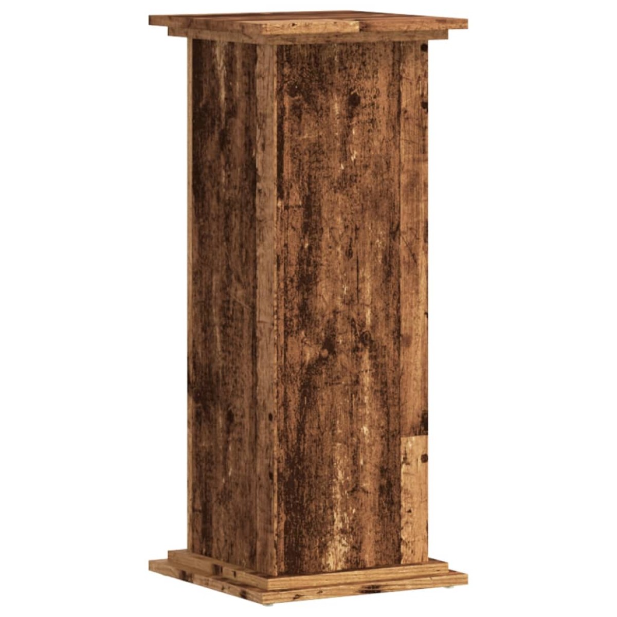 vidaXL Βάσεις Φυτών Όψη Παλαιού Ξύλου 33x33x80 εκ. Επεξ. Ξύλο