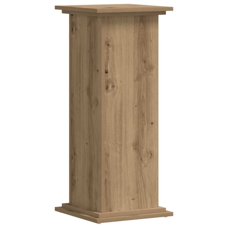 vidaXL Βάσεις Φυτών Αρτισιανή Δρυς 33x33x80 εκ. Επεξ. Ξύλο