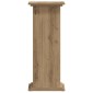 vidaXL Βάσεις Φυτών Αρτισιανή Δρυς 33x33x80 εκ. Επεξ. Ξύλο