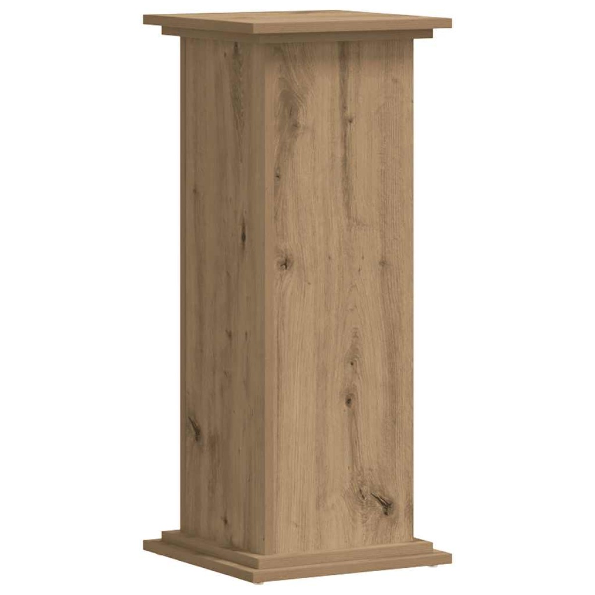 vidaXL Βάσεις Φυτών Αρτισιανή Δρυς 33x33x80 εκ. Επεξ. Ξύλο