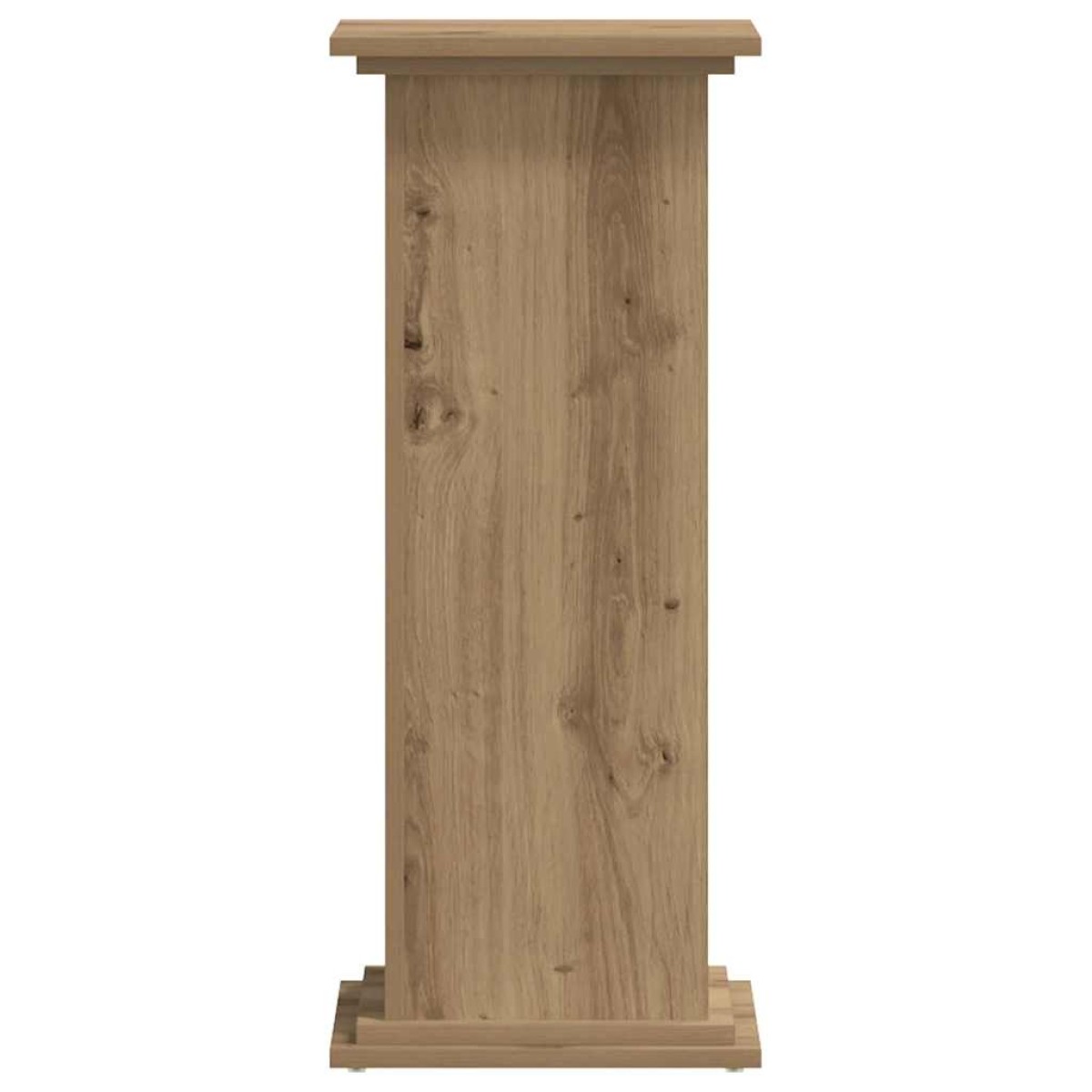 vidaXL Βάσεις Φυτών Αρτισιανή Δρυς 33x33x80 εκ. Επεξ. Ξύλο