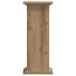 vidaXL Βάσεις Φυτών Αρτισιανή Δρυς 33x33x80 εκ. Επεξ. Ξύλο