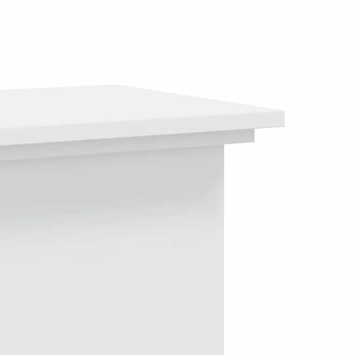 vidaXL Βάση Γλάστρας Λευκό 33x33x100 εκ. από Επεξεργασμένο Ξύλο