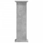 vidaXL Βάσεις Φυτών Γκρι Σκυρ. 33x33x100 εκ. Επεξεργασμένο Ξύλο