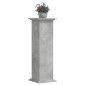 vidaXL Βάσεις Φυτών Γκρι Σκυρ. 33x33x100 εκ. Επεξεργασμένο Ξύλο