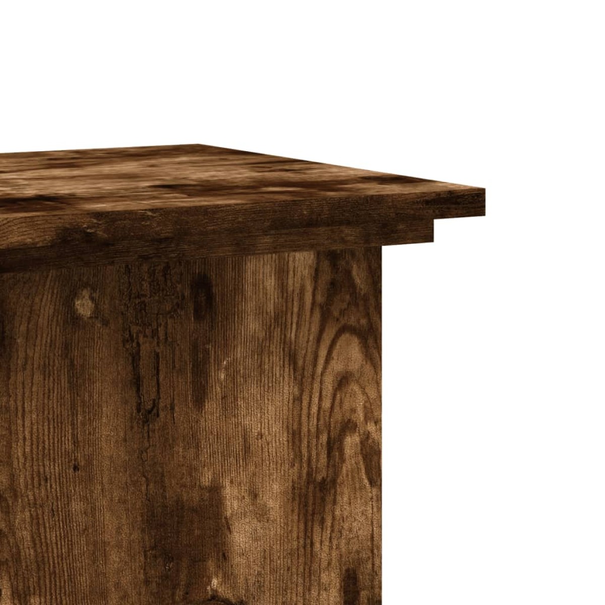 vidaXL Βάσεις Φυτών Καπνιστή Δρυς 33x33x100εκ Επεξεργασμένο Ξύλο