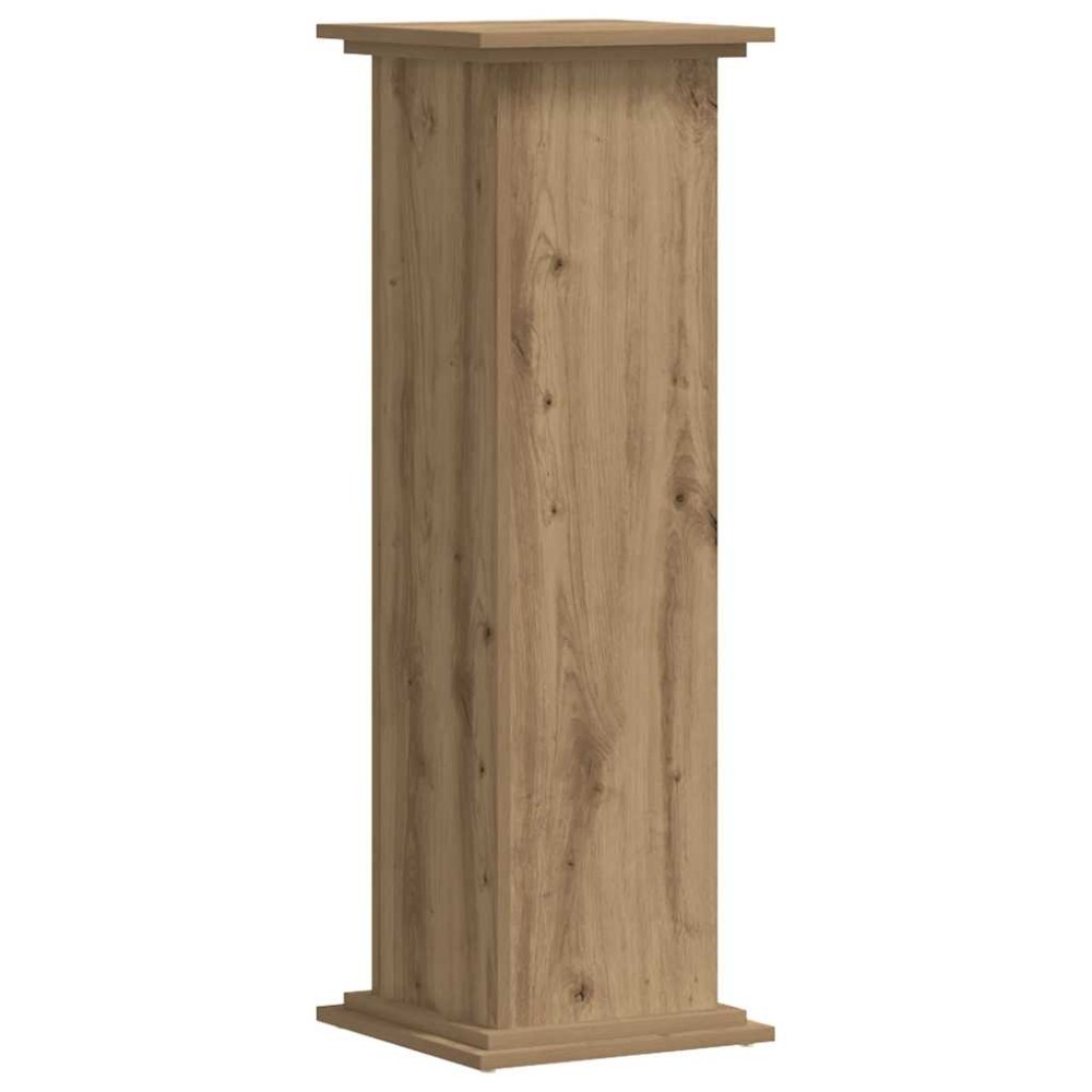 vidaXL Βάσεις Φυτών Αρτισιανή Δρυς 33x33x100 εκ. Επεξ. Ξύλο